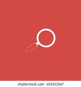 search icon. sign design. red background