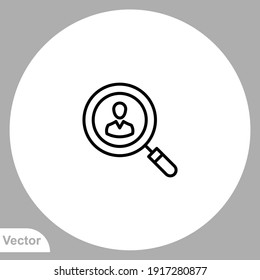 Search icon sign vector,Symbol, logo illustration for web and mobile