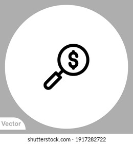 Search icon sign vector,Symbol, logo illustration for web and mobile