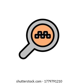 Search icon. Simple color with outline vector elements of taxi service icons for ui and ux, website or mobile application