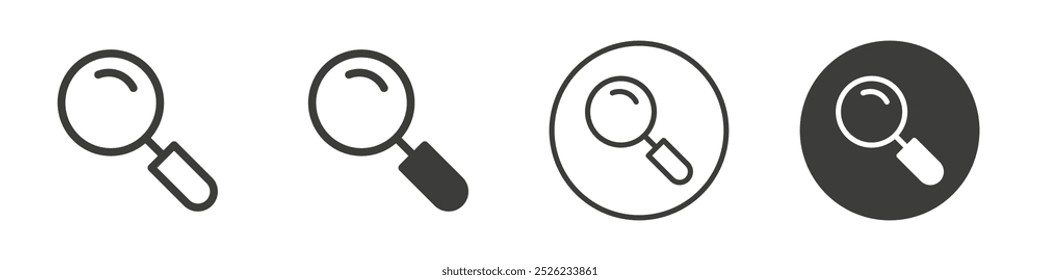 Search icon Simple outline vector logo
