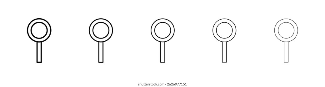Search icon Simple thin line flat symbol