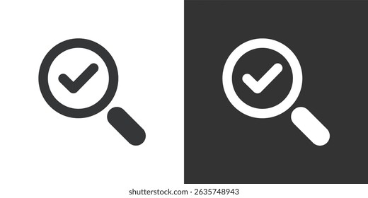 Search icon. Solid glyph series icon
