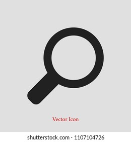 Search icon, stock vector illustration flat design style