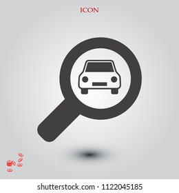 Search icon, stock vector illustration flat design style