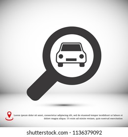 Search icon, stock vector illustration flat design style
