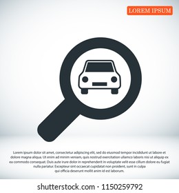 Search icon, stock vector illustration flat design style