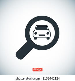 Search icon, stock vector illustration flat design style