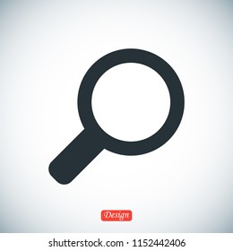 Search icon, stock vector illustration flat design style