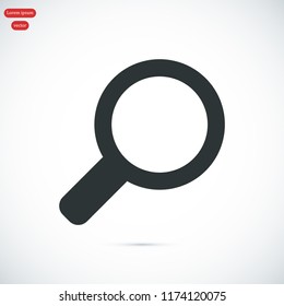 Search icon, stock vector illustration flat design style