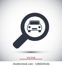 Search icon, stock vector illustration flat design style