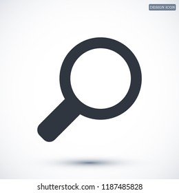 Search icon, stock vector illustration flat design style