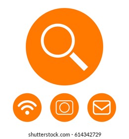 search icon stock vector illustration