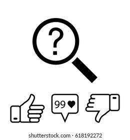 search icon stock vector illustration