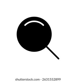 Suchsymbol für Apps und Websites. Suche Lupe Glaszeichen und Symbol