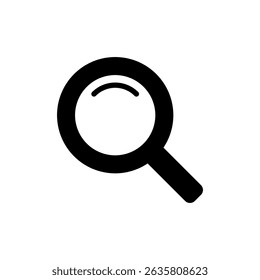 Search icon symbol for apps and websites. search magnifying glass sign and symbol