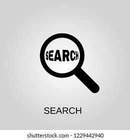 Search icon. Search symbol. Flat design. Stock - Vector illustration