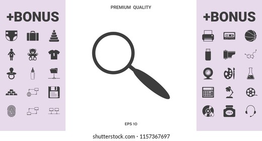 Search icon symbol - graphic elements for your design