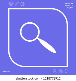 Search icon symbol. Graphic elements for your design