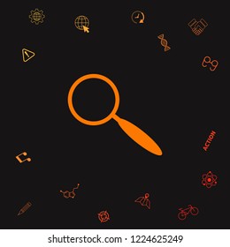 Search icon symbol. Graphic elements for your design