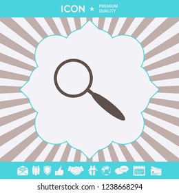 Search icon symbol. Graphic elements for your design