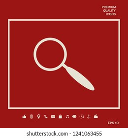 Search icon symbol. Graphic elements for your design