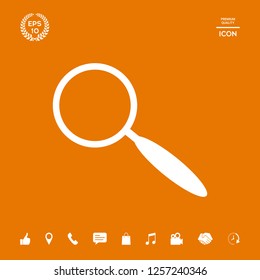 Search icon symbol. Graphic elements for your design