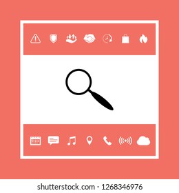 Search icon symbol. Graphic elements for your design