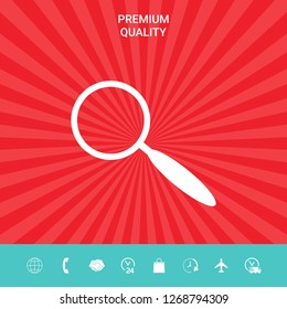 Search icon symbol. Graphic elements for your design