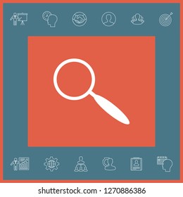 Search icon symbol. Graphic elements for your design