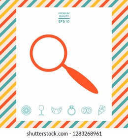 Search icon symbol. Graphic elements for your design