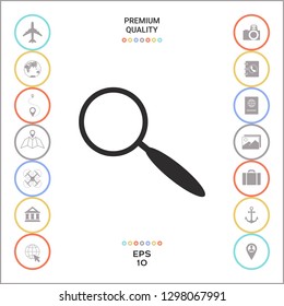 Search icon symbol. Graphic elements for your design