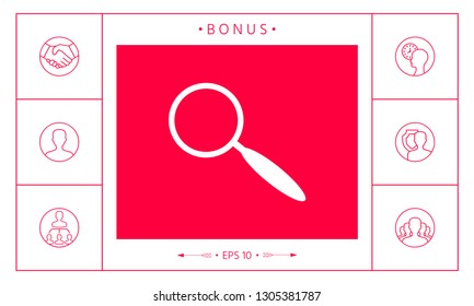 Search icon symbol. Graphic elements for your design