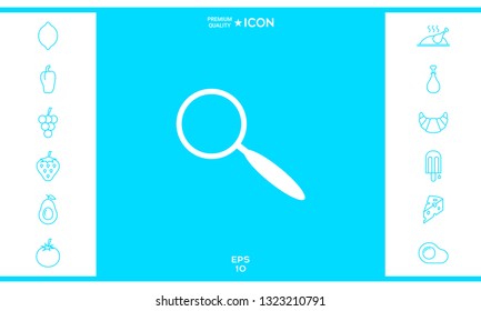 Search icon symbol. Graphic elements for your design