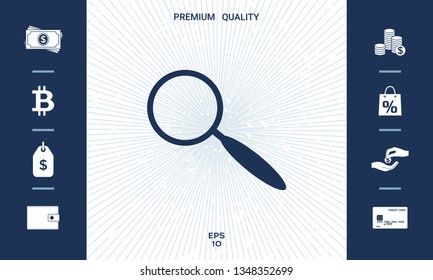 Search icon symbol. Graphic elements for your design