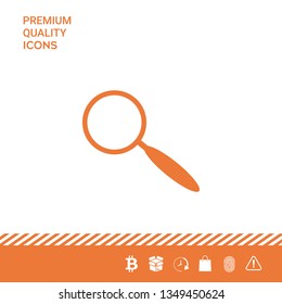 Search icon symbol. Graphic elements for your design