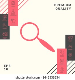Search icon symbol. Graphic elements for your design