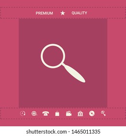 Search icon symbol. Graphic elements for your design