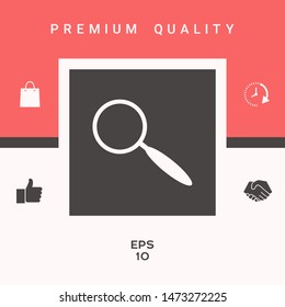 Search icon symbol. Graphic elements for your design