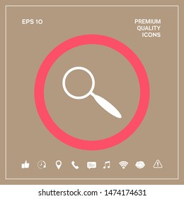 Search icon symbol. Graphic elements for your design
