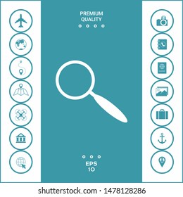 Search icon symbol. Graphic elements for your design
