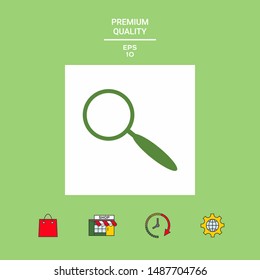 Search icon symbol. Graphic elements for your design