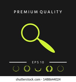 Search icon symbol. Graphic elements for your design
