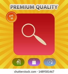 Search icon symbol. Graphic elements for your design