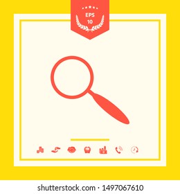 Search icon symbol. Graphic elements for your design