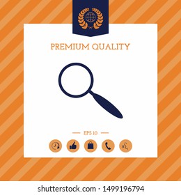 Search icon symbol. Graphic elements for your design