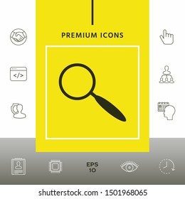 Search icon symbol. Graphic elements for your design