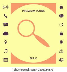 Search icon symbol. Graphic elements for your design