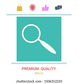 Search icon symbol. Graphic elements for your design