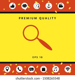 Search icon symbol. Graphic elements for your design
